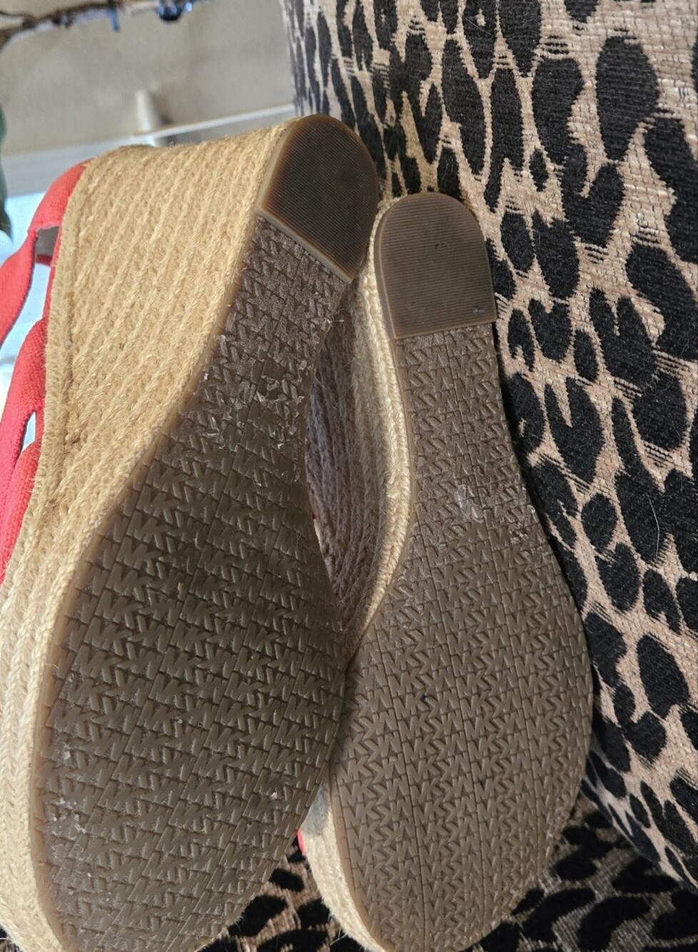 Michael Kors Damita Wedge in Spiced Coral / Watermelon - Picture 4 of 6